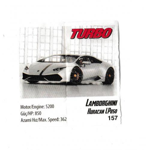 Вкладыш Turbo 157, Lamborghini