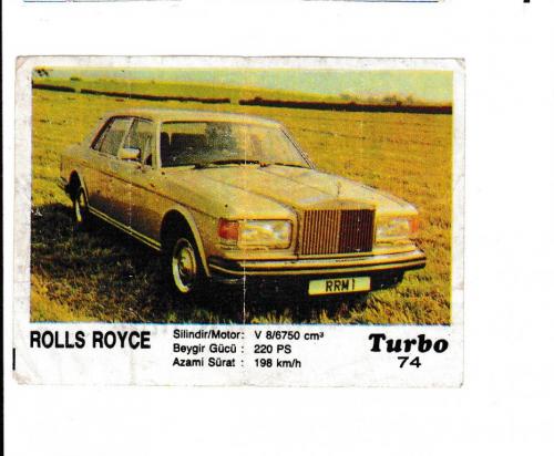 Вкладыш Turbo 74 Rolls Royce
