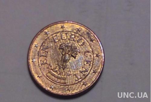 Австрия 1 евро цент 2012