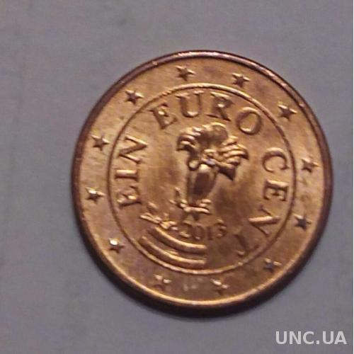 Австрия 1 евро цент 2013