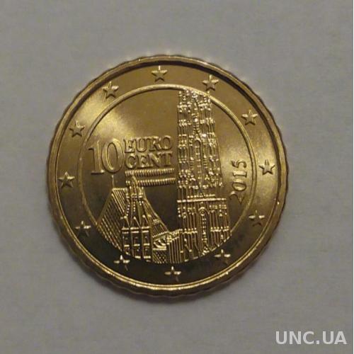 Австрия 10 евро центов 2015 UNC
