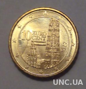Австрия 10 евро центов 2017  UNC