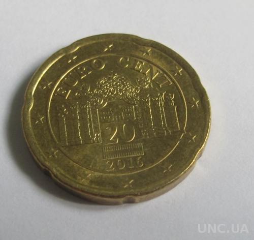 Австрия 20 евро центов 2016 UNC