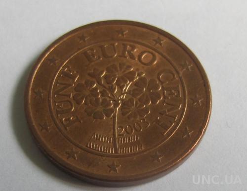 Австрия 5 евро центов 2003