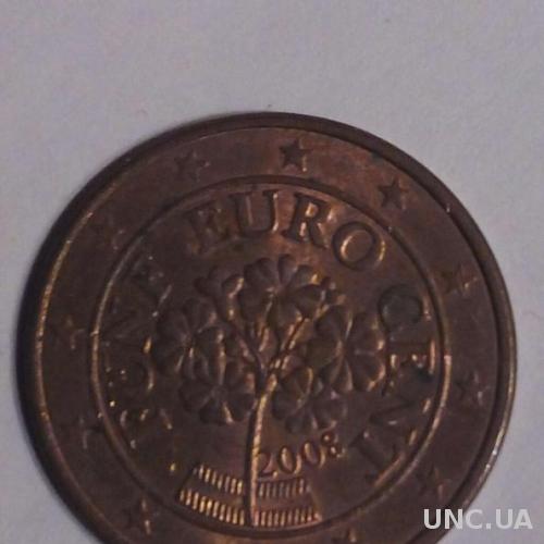 Австрия 5 евро центов 2008