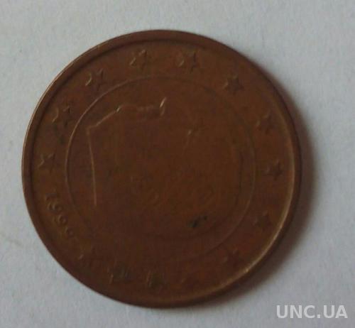 Бельгия 5 евро центов 1999