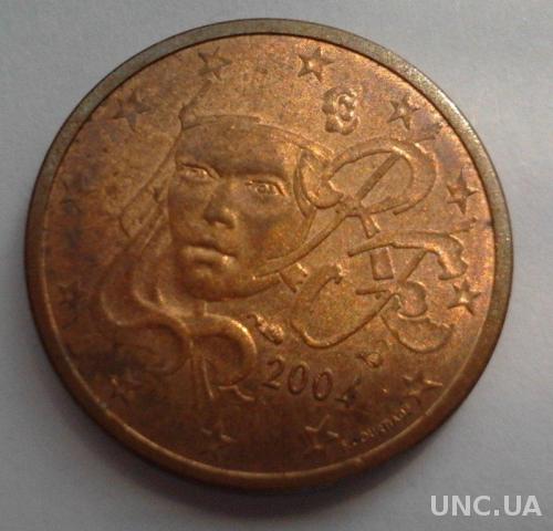 Франция 2 евро цента 2004