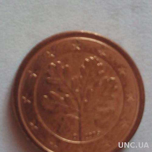 Германия 1 евро цент D 2005