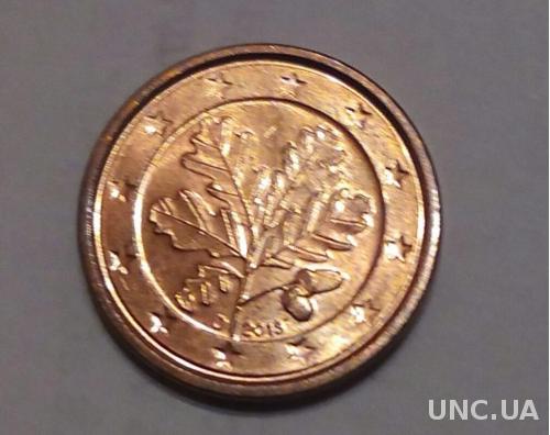 Германия 1 евро цент D 2013