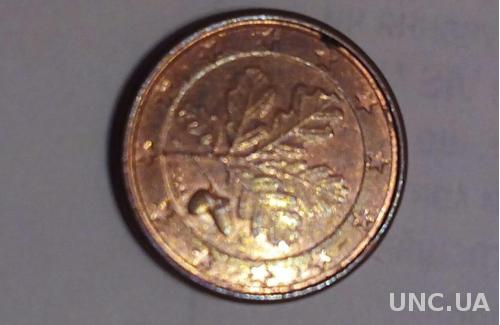 Германия 1 евро цент G 2002