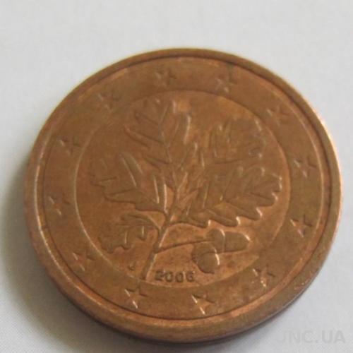Германия 2 евро цента J 2006
