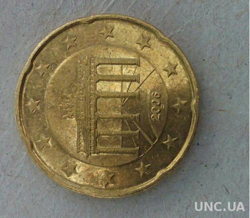 Германия 20 евро центов F 2006