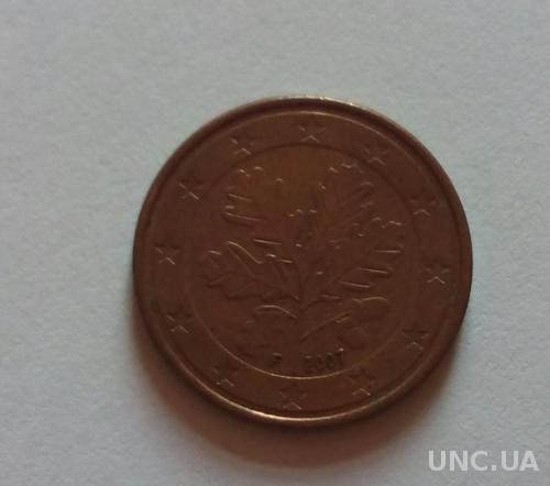 Германия 5 евро центов F 2007