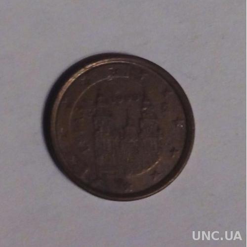 Испания 1 евро цент 1999