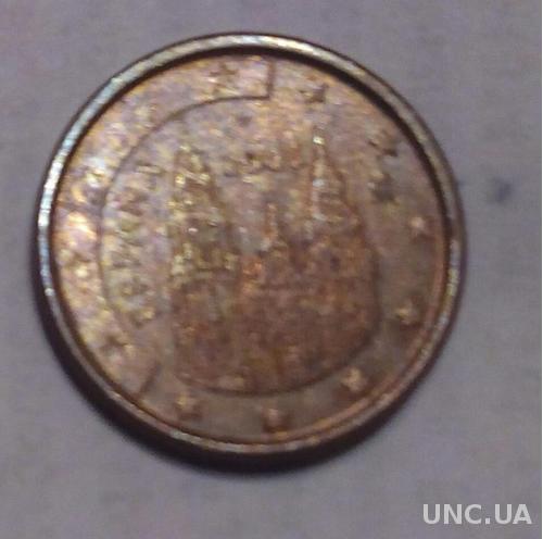 Испания 1 евро цент 2006