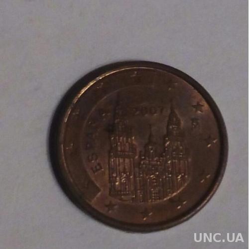 Испания 1 евро цент 2007