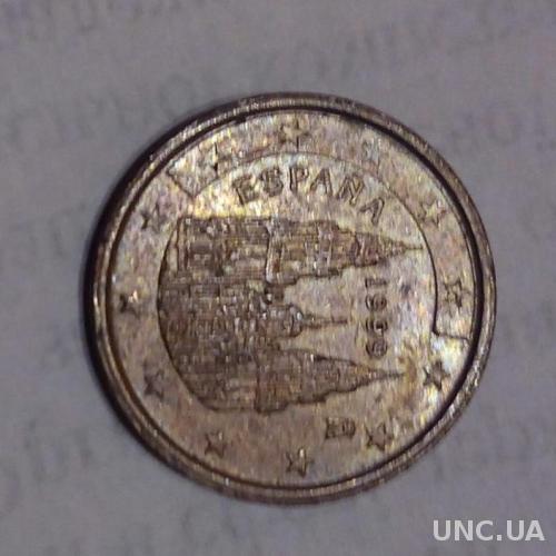 Испания 2 евро цента 1999