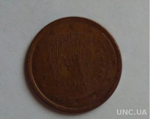 Испания 5 евро центов 1999