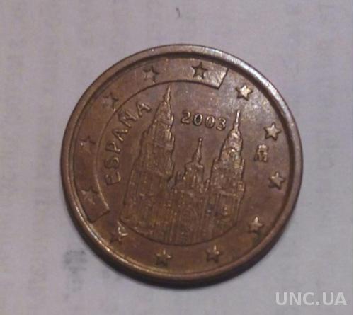 Испания 5 евро центов 2003