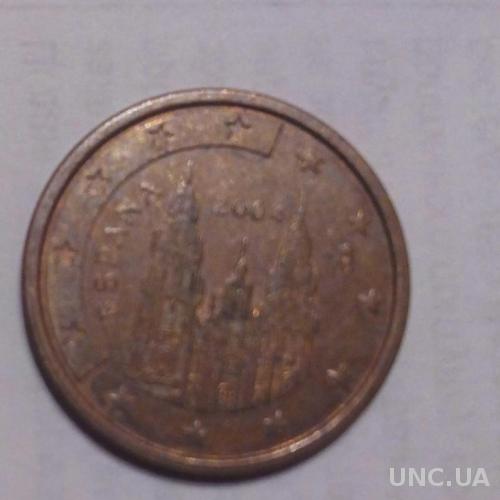 Испания 5 евро центов 2004