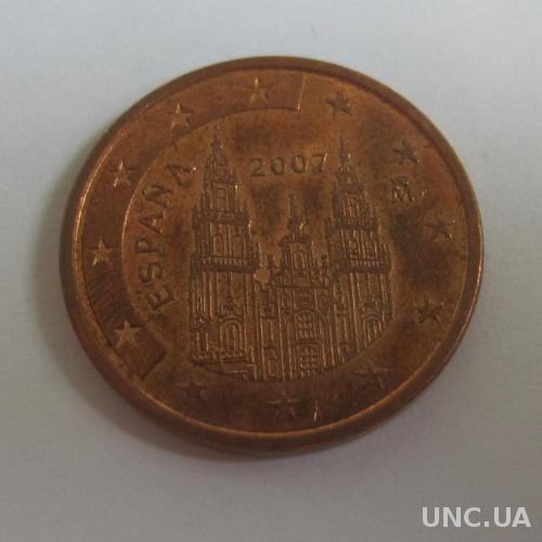 Испания 5 евро центов 2007
