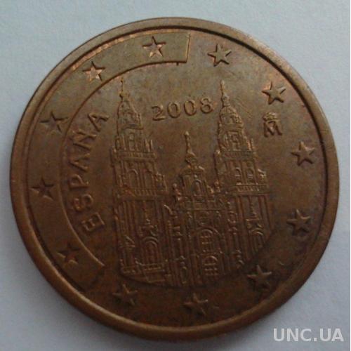 Испания 5 евро центов 2008