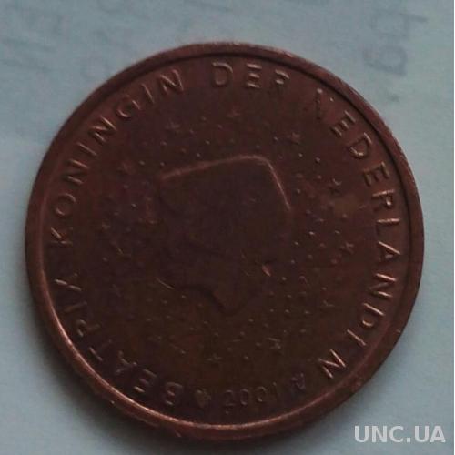 Нидерланды 2 евро цента 2001