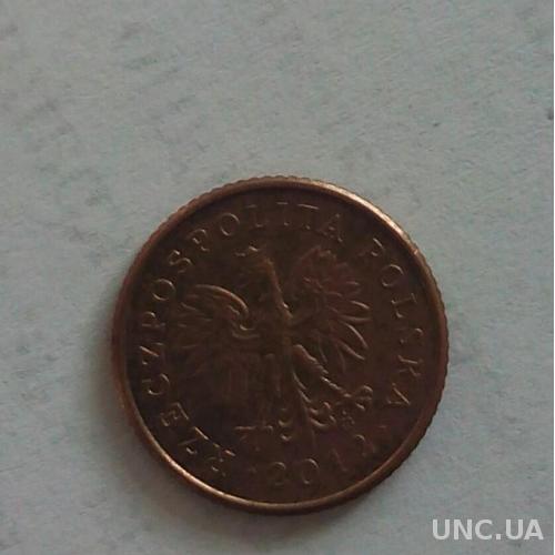 Польша 1 грош 2012 с 1 гривны