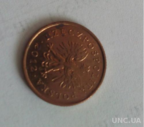 Польша 5 грош 2012 с 1 гривны