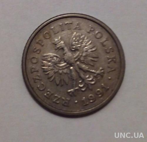 Польша 50 грош 1991 с 1 гривны
