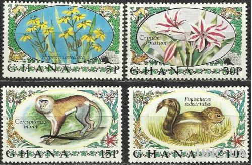 фауна Гана-1972 местные животные и растения (кц 17е)