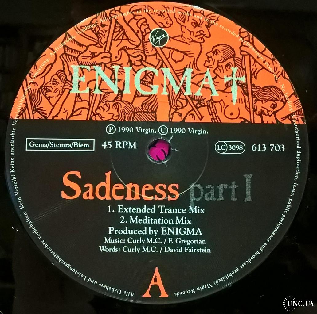 Enigma EX Sandra (Sadeness. Part I) 1990. (LP). 12. Vinyl