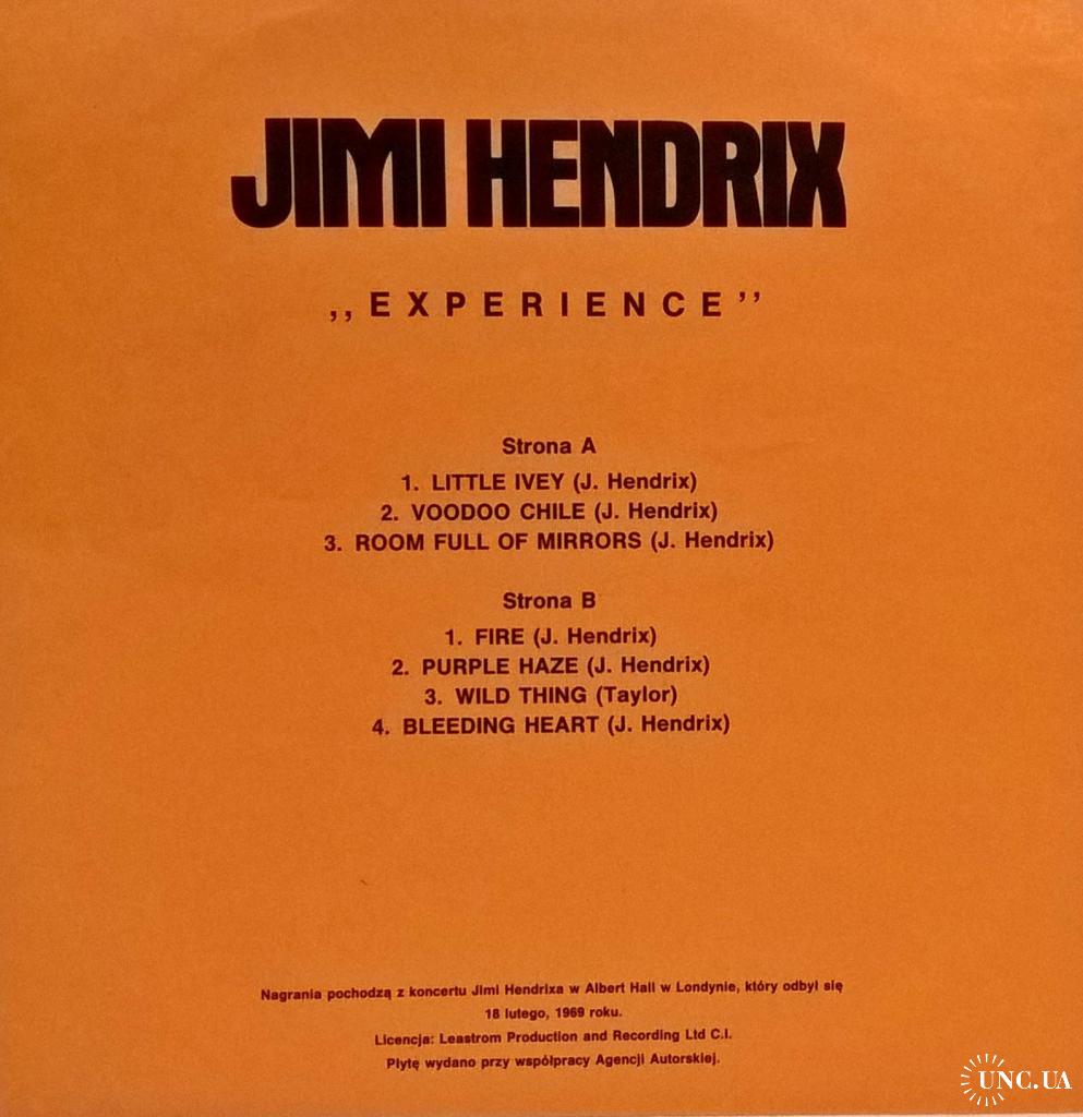 Jimi Hendrix Experience - Live In London - 1969. (LP). 12. Vinyl.  Пластинка. Poland. купить на | Аукціон для колекціонерів UNC.UA UNC.UA