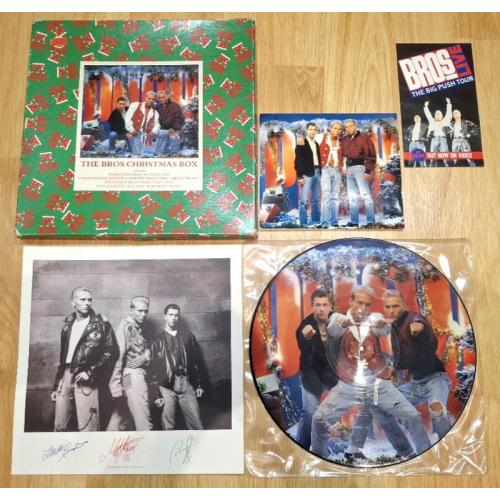 Bros - Push. The Bros Christmas Box - 1988. (LP). 12. Picture Disc. Box Set. UK. Rare.