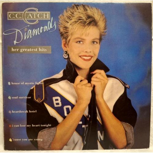C.C. Catch - Diamonds. Her Greatest Hits - 1986-88. (LP). 12. Vinyl. Пластинка. Yugoslavia.