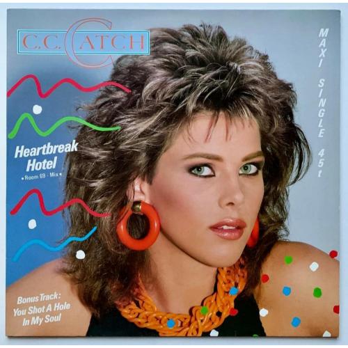 C.C. Catch - Heartbreak Hotel - 1986. (EP). 12. Vinyl. Пластинка. Germany.