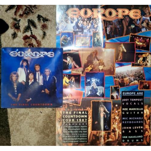 Europe - The Final Countdown - 1986. (LP). 12. Vinyl. Пластинка + Poster, 1st Press. England.
