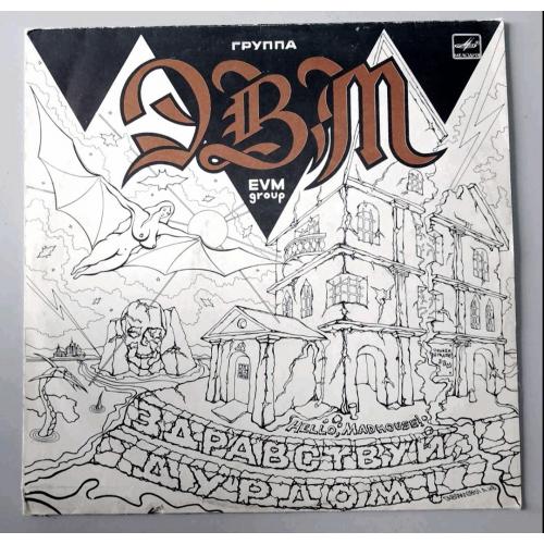 ЭВМ - Здравствуй Дурдом! - 1990. (LP). 12. Vinyl. Пластинка. Ташкент. Rare.