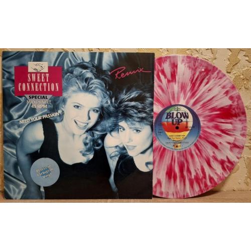Sweet Connection - Need You Passion. Remix - 1988. (EP). 12. Coloured Vinyl. Пластинка. Germany. Rar