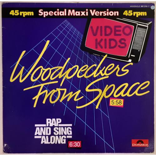 Video Kids - Woodpeckers From Space - 1984. (EP). 12. Vinyl. Пластинка. Germany