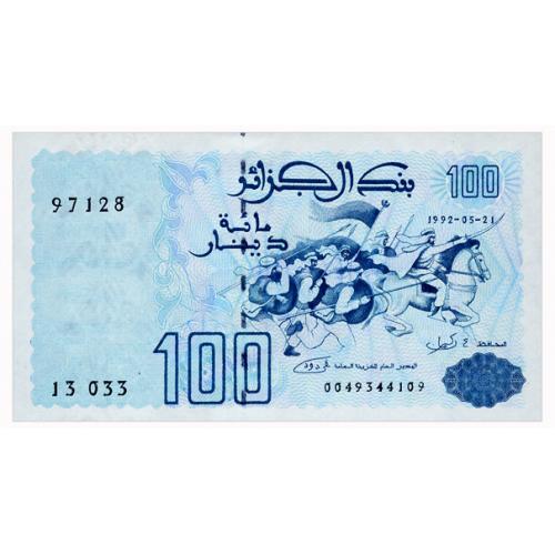АЛЖИР 137(1) ALGERIA 100 DINARS 1992 Unc