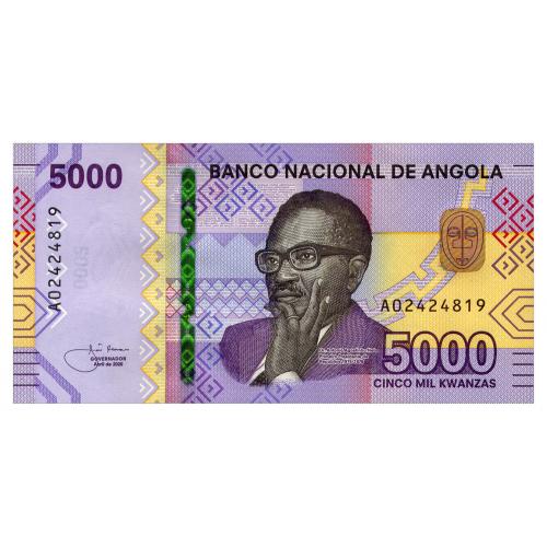 АНГОЛА W164 ANGOLA 5000 KWANZAS 2020 Unc