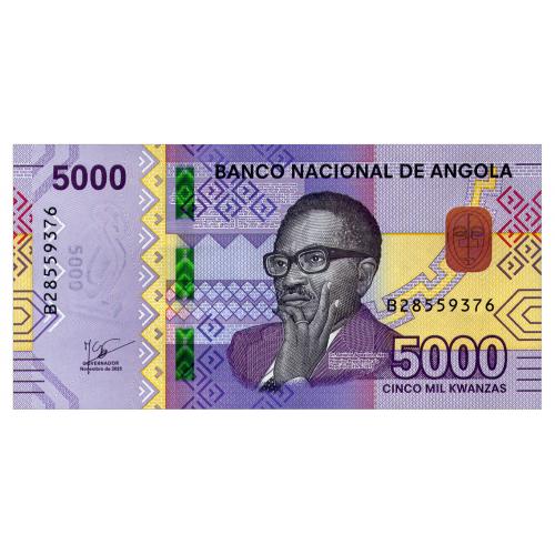 АНГОЛА W164 ANGOLA 5000 KWANZAS 2023 Unc