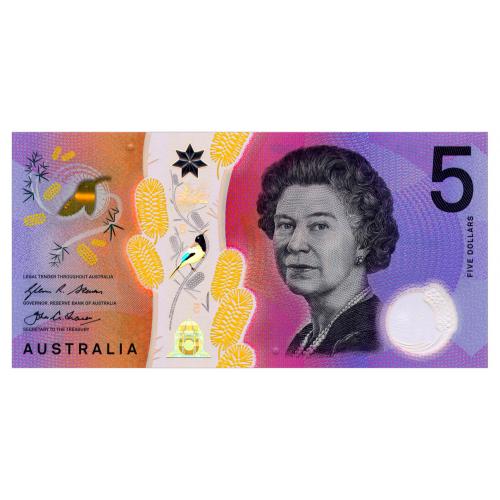 АВСТРАЛИЯ 62a AUSTRALIA STEVENS - JOHN A. FRASER 5 DOLLARS 2016 Unc