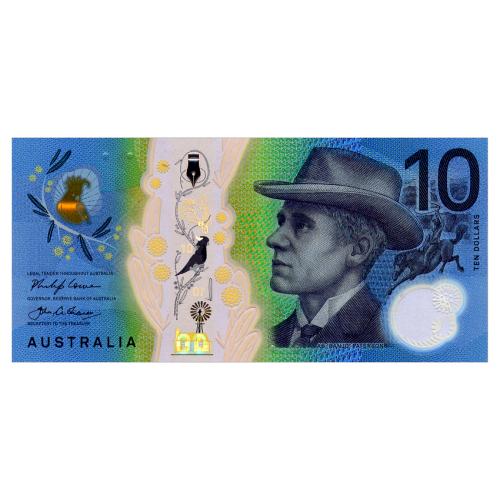 АВСТРАЛИЯ 63 AUSTRALIA 10 DOLLARS 2017 Unc