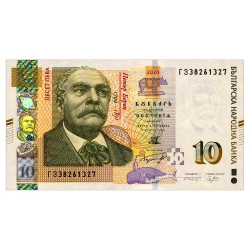 БОЛГАРИЯ 117 BULGARIA 10 LEVA 2020 Unc