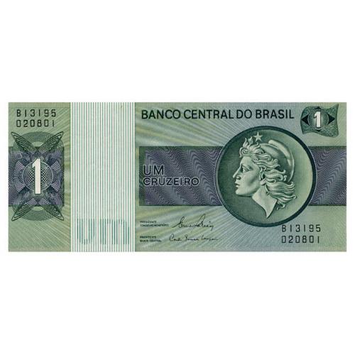 БРАЗИЛИЯ 191Ac BRAZIL 1 CRUZEIRO ND(1980) Unc