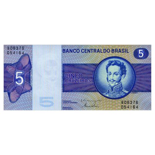БРАЗИЛИЯ 192b BRAZIL 5 CRUZEIROS ND(1970-79) Unc