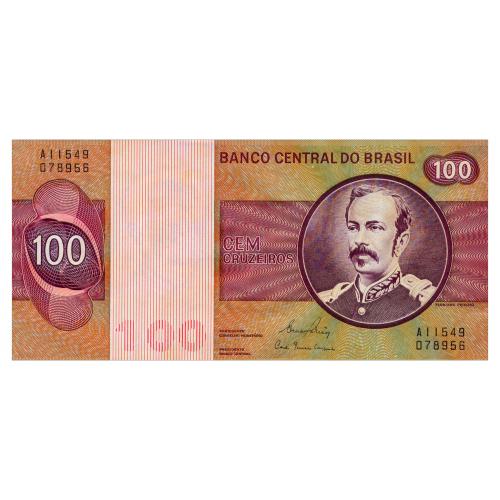 БРАЗИЛИЯ 195Ab BRAZIL 100  CRUZEIROS ND(1981) Unc