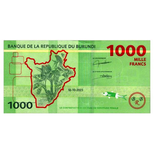 БУРУНДИ 51 BURUNDI 1000 FRANCS 2023 Unc